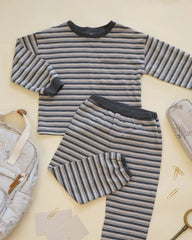 Rylee + Cru Relaxed Set, Blue Stripe