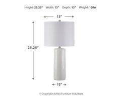 Steuben Ceramic Table Lamp