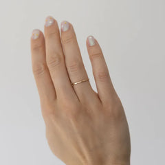 The Land of Salt Hammered Stacking Ring - Multiple Options
