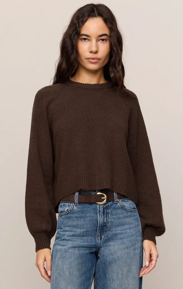 Z Supply Coming Up Sweater, Dark Chocolate