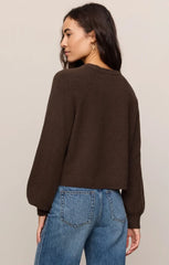 Z Supply Coming Up Sweater, Dark Chocolate