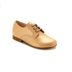 146 - Taupe Leather Boys Lace Shoe