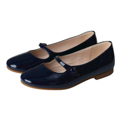 1469 - Navy Patent Leather Strap for Girl by London Kids