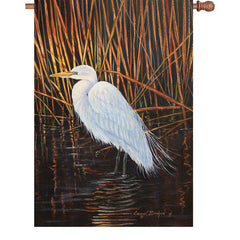 28 in. Flag - Egret