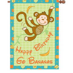 28 in. Flag - Go Bananas