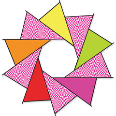 40 in. F-Stop Spinner for Kites and Line - Hot Op-Art