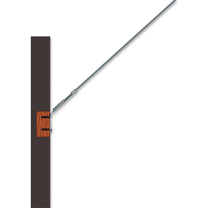 48 in. Pole And Wall Bracket