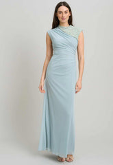 Gina Bacconi SAGE Carter Lace Detail Maxi Dress