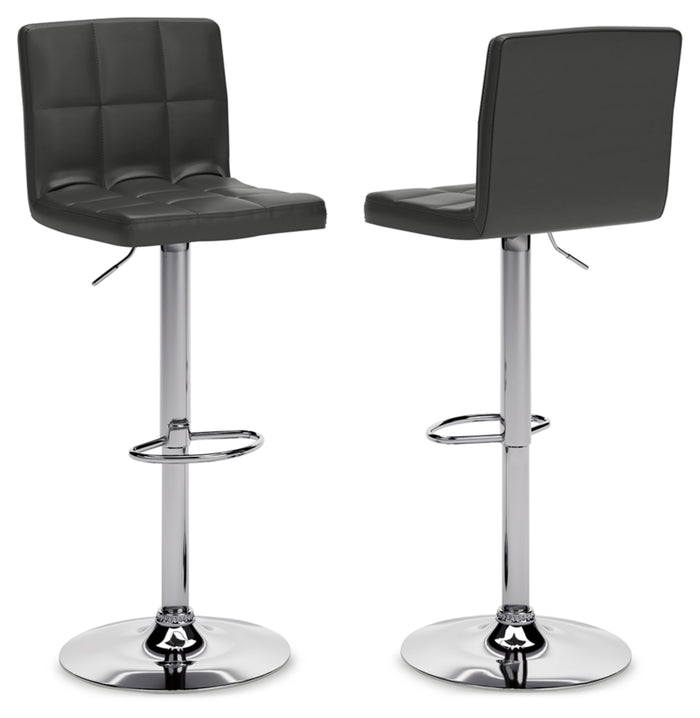 Bellatier Tall Upholstered Swivel Barstool