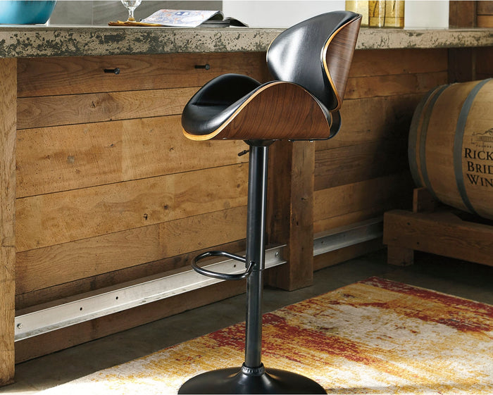 Bellatier Tall Upholstered Swivel Barstool