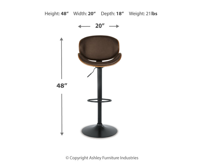 Bellatier Tall Upholstered Swivel Barstool