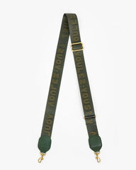 Clare V Adjustable Crossbody Strap, Army Voulez-Vous?
