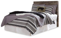 Ashley Furniture - Derekson Full Panel Headboard - Grey - Dark Gray Wood - Headboards