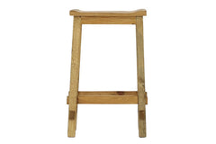 Lawman 30" Saddle Stool - Light Wax