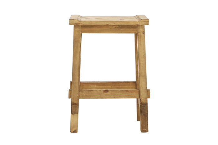 Lawman 24" Saddle Stool - Light Wax