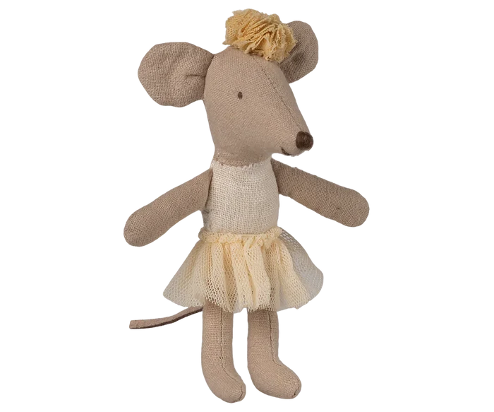 Maileg Ballerina Mouse, Little Sister, Off White