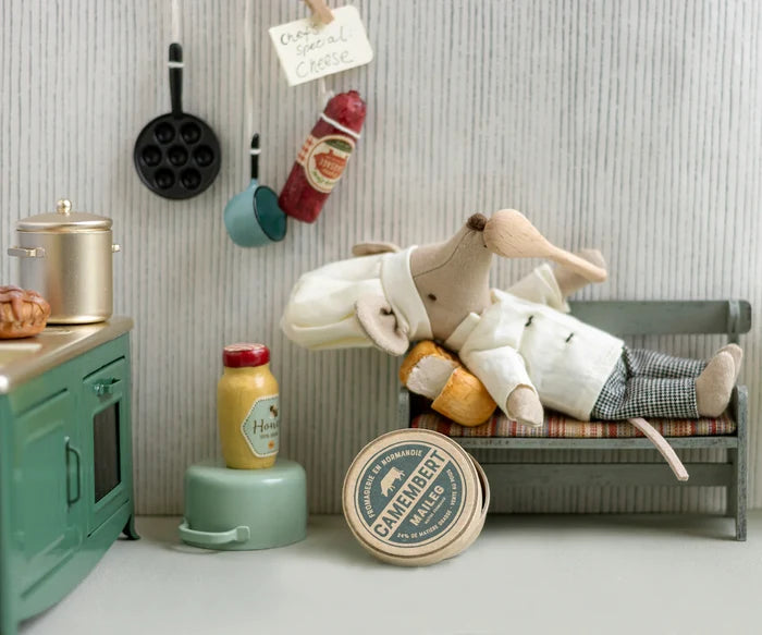 Maileg Chef Mouse W. Soup Pot & Spoon