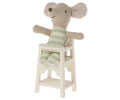 Maileg High Chair, Mouse, Off White