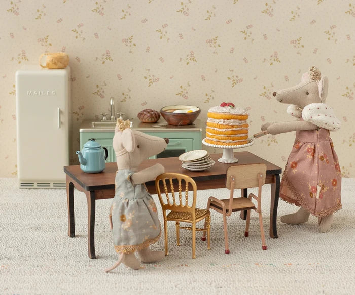 Maileg Long Dining Table, Mouse