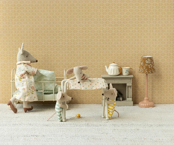 Maileg Nursery Table, Baby Mouse, Off White