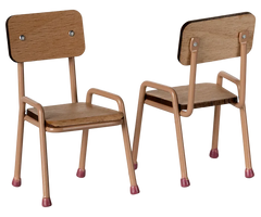 Maileg Table and Chair Set, Mouse, Dark Powder