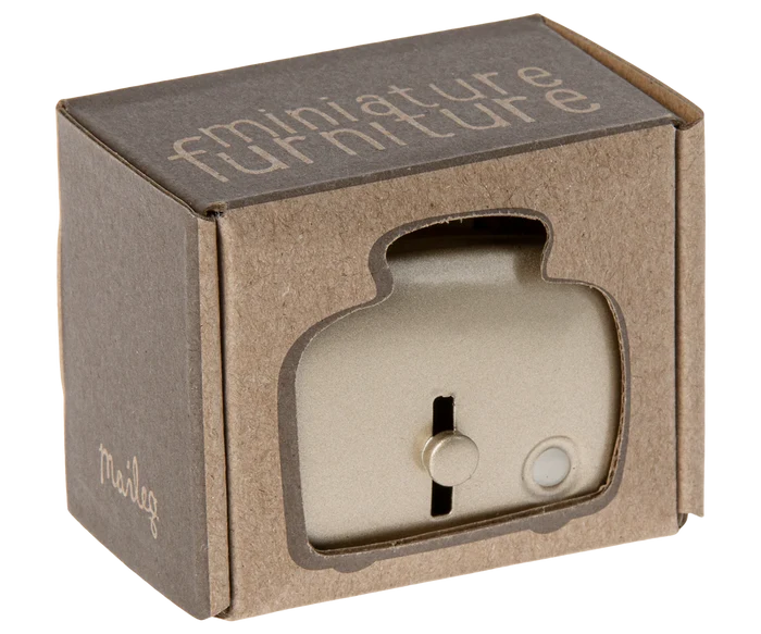 Maileg Toaster with Bread, Miniature, Silver