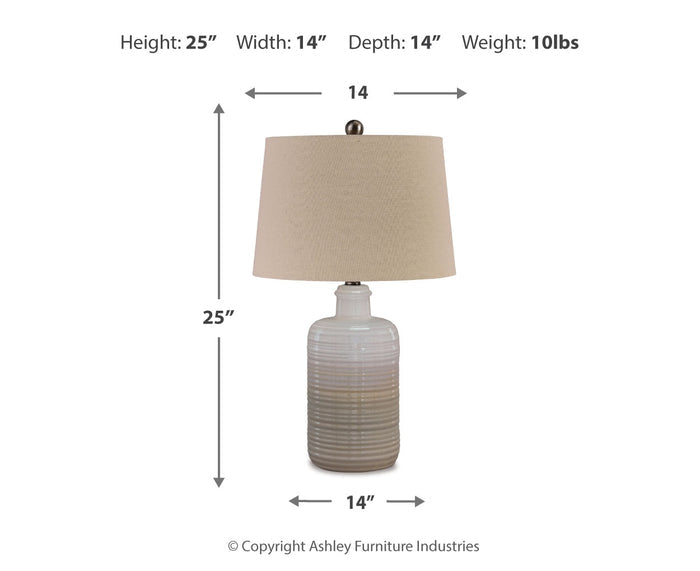 Marnina Ceramic Table Lamp