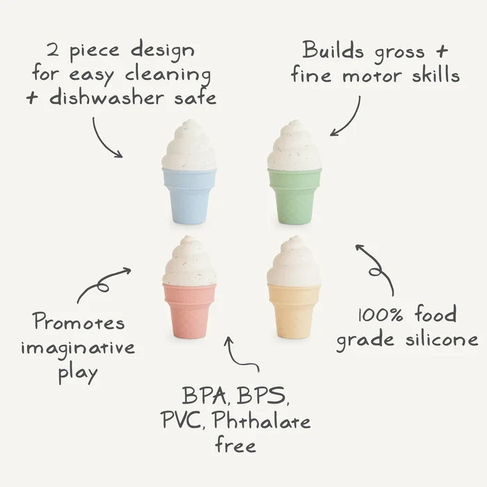 Mushie Mix & Match Ice Cream Toy