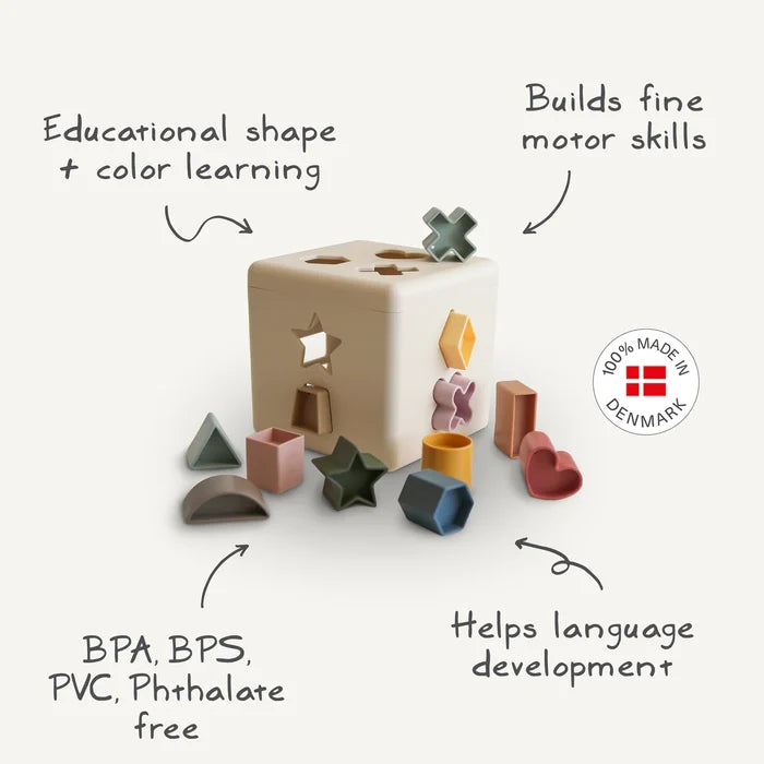 Mushie Shape Sorting Box - Multiple Options