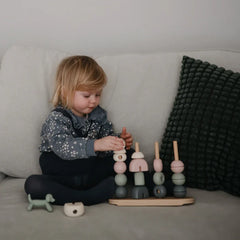 Mushie Wooden Multi Shape Stacker - Multiple Options