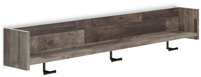 Neilsville Wall Mounted Coat Rack w/Shelf