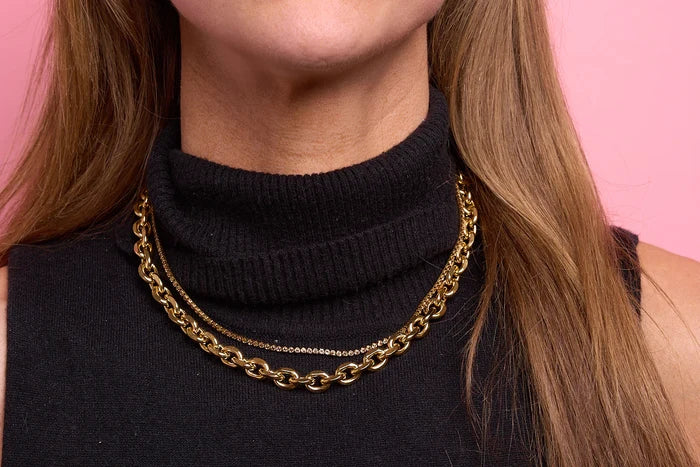 Nikki Smith Designs Eloise Chunky Chain Necklace, Gold