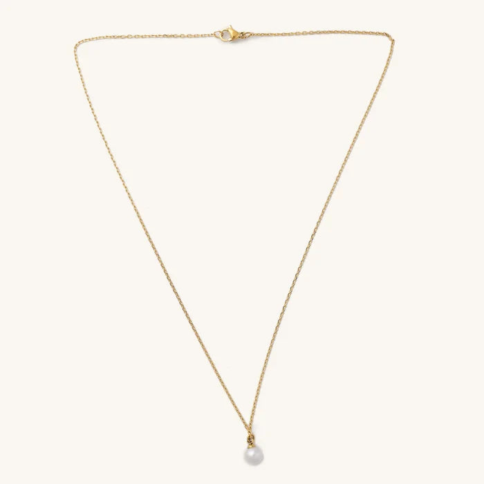 Nikki Smith Designs Pearl Necklace, Gold