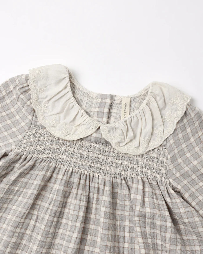 Quincy Mae Callie Dress, Blue Gingham