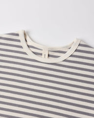 Quincy Mae Cozy Set, Slate Stripe