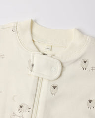 Quincy Mae Zip Long Sleeve Sleeper Footie, Sheep