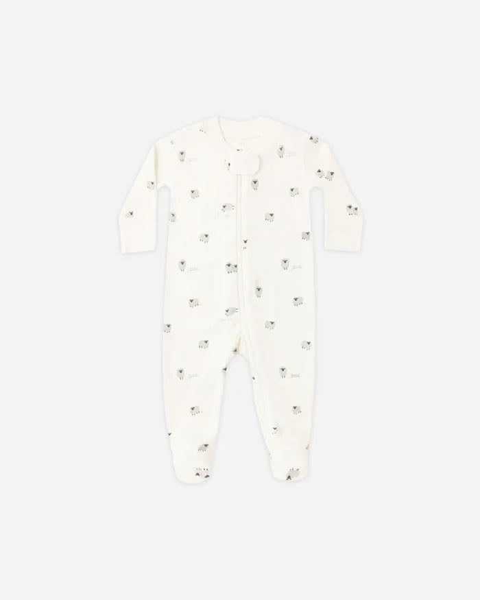 Quincy Mae Zip Long Sleeve Sleeper Footie, Sheep