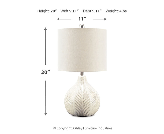 Rainermen Ceramic Table Lamp