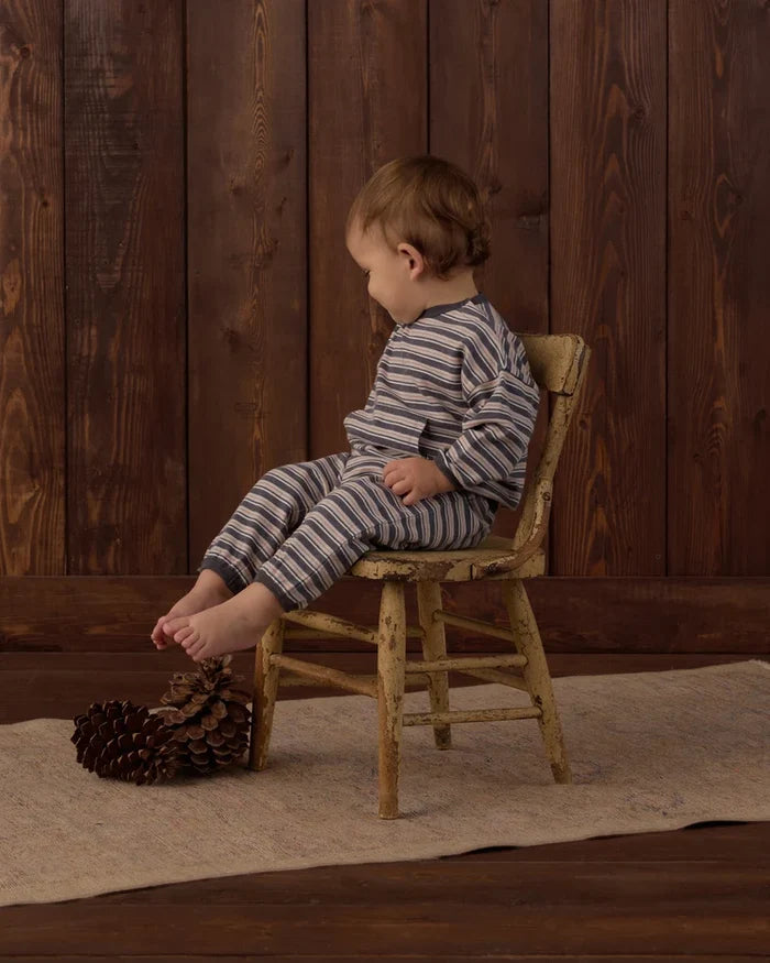 Rylee + Cru Relaxed Set, Blue Stripe