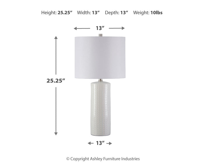 Steuben Ceramic Table Lamp