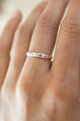 The Land of Salt Thick Hammered Stacking Ring - Multiple Options