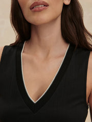 Varley Corby V-Neck Tank, Black