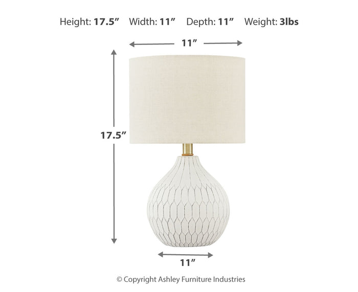 Wardmont Ceramic Table Lamp
