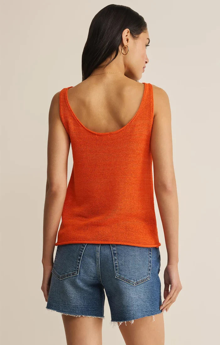 Z Supply Perch Sweater Tank, Tiger Lily Heather